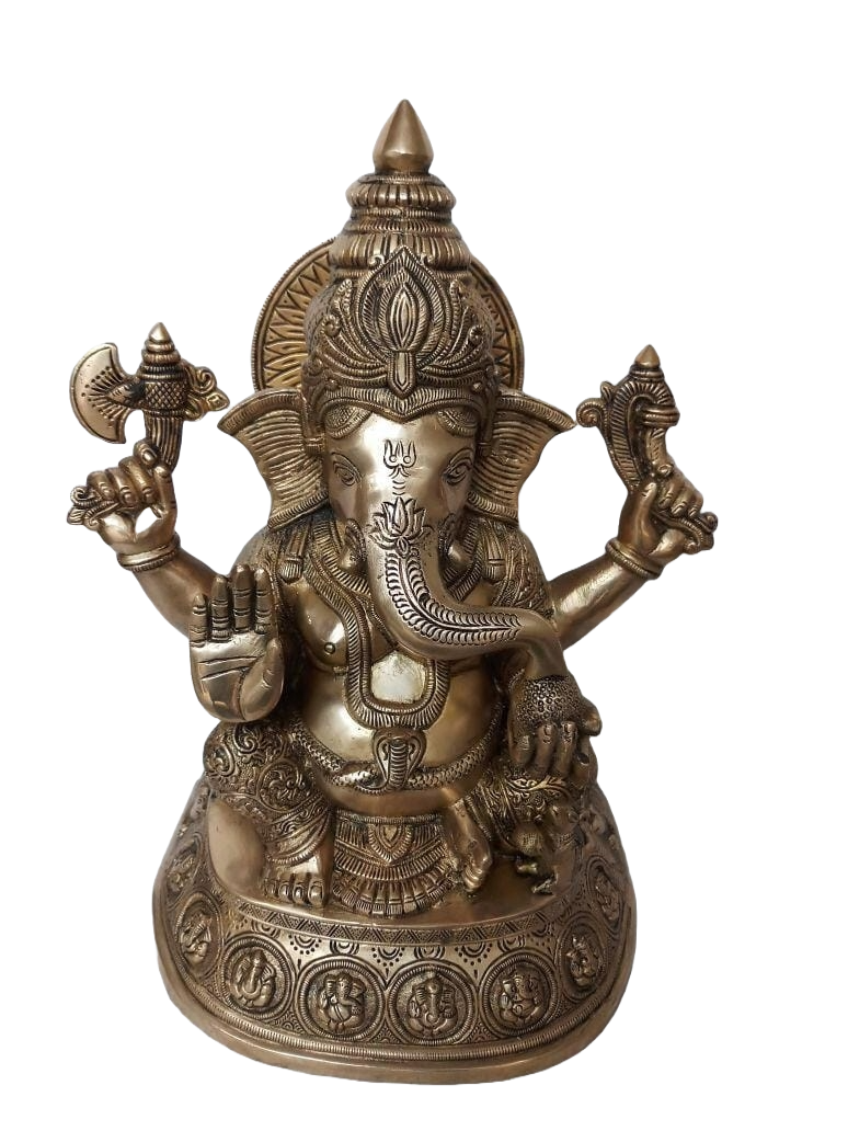 Pure Brass Lord Ganesha - The Lord of good fortune
