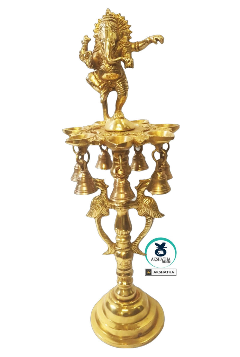 Stand Deepak - Dancing Ganesha & Bells