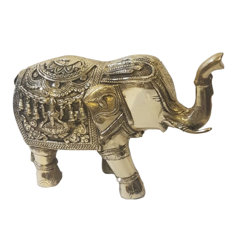 Elephant with Lakshmi art work