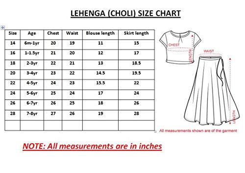 Girls - Fancy Lehenga - Color - Green