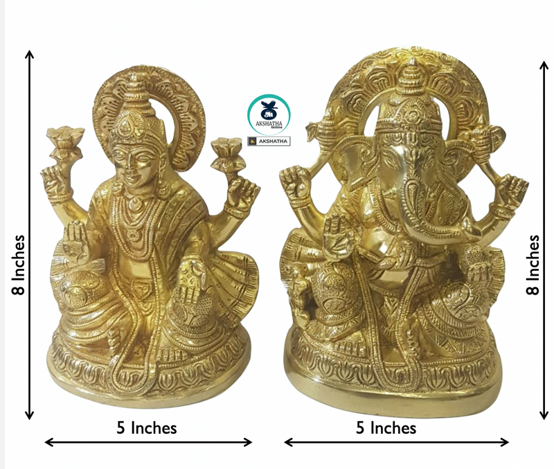 Lakshmi & Ganesha - The Lords of Wealth & Wisdom