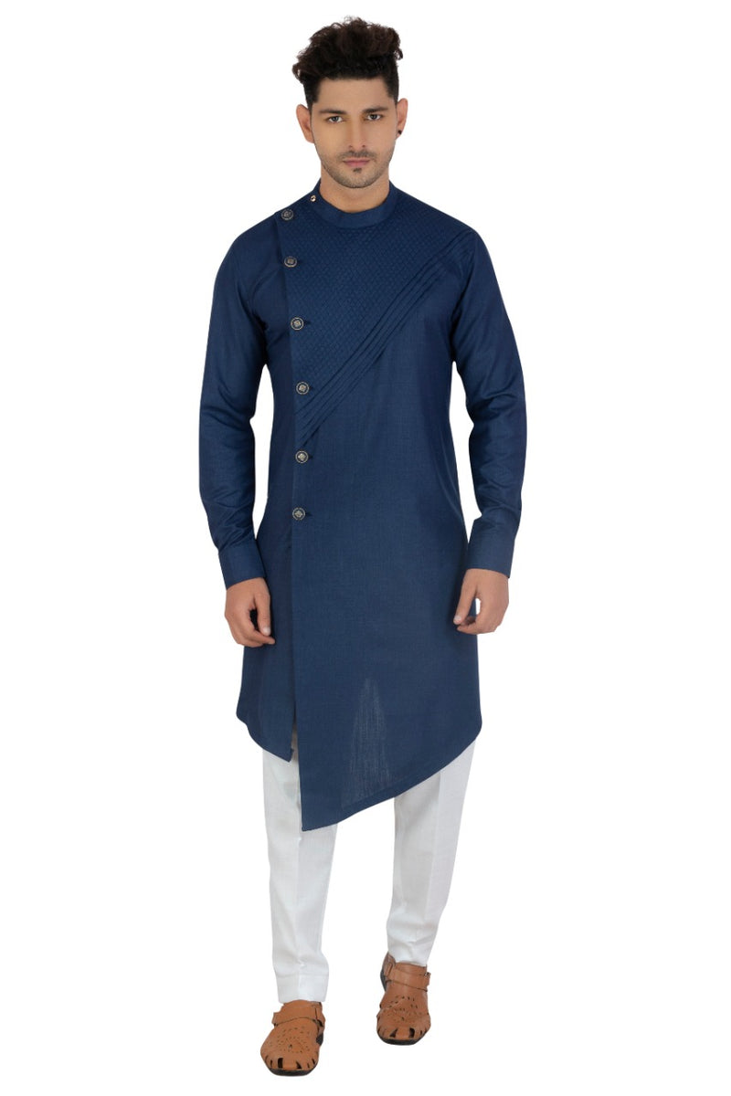 Pure Cotton Men's Designer Kurta with Pyjama set