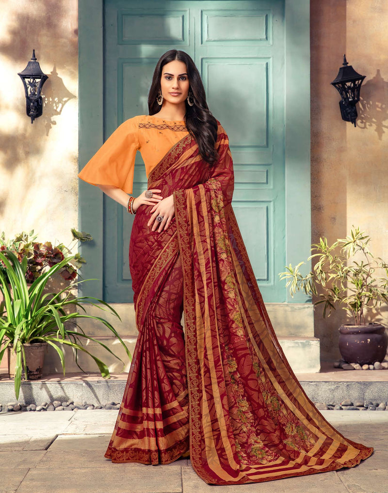 Modern Day Attractive Wear - Rahi Designer Sarees Women's Repute
